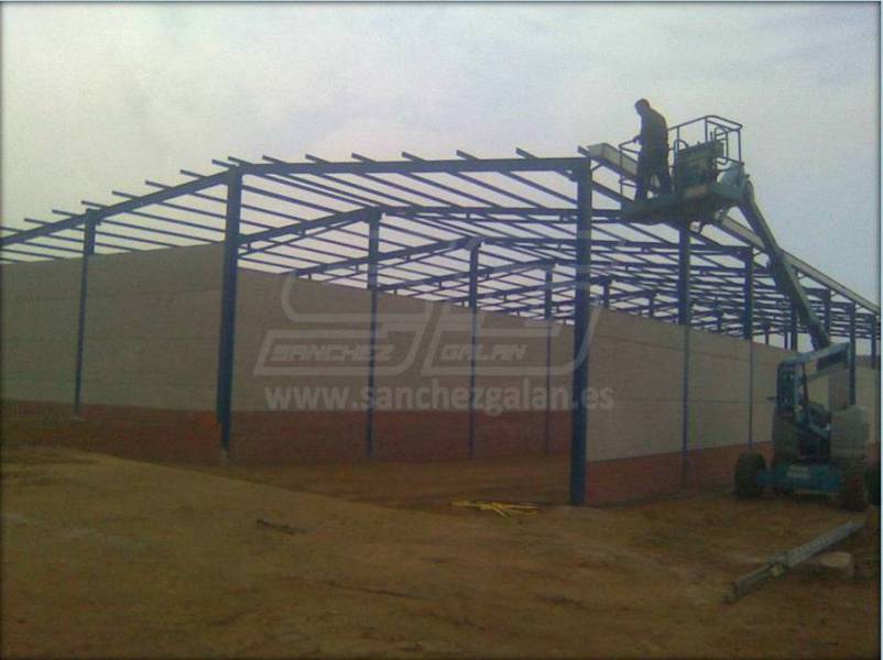 Estructura metálica nave ganadera