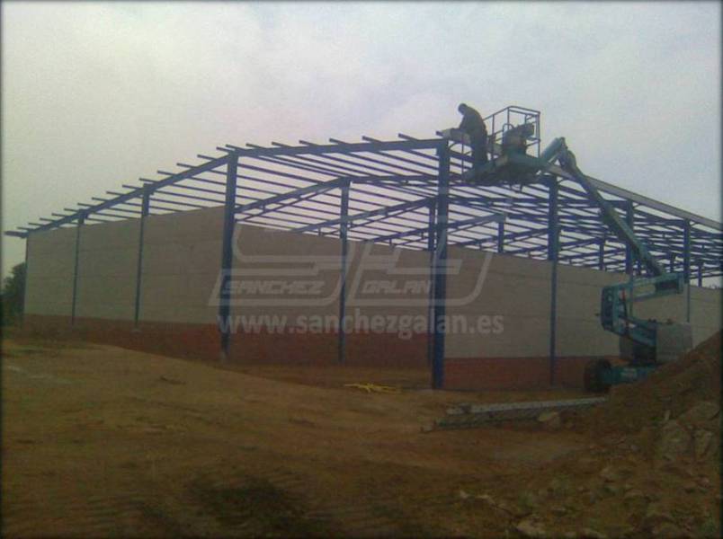 Estructura metálica nave ganadera