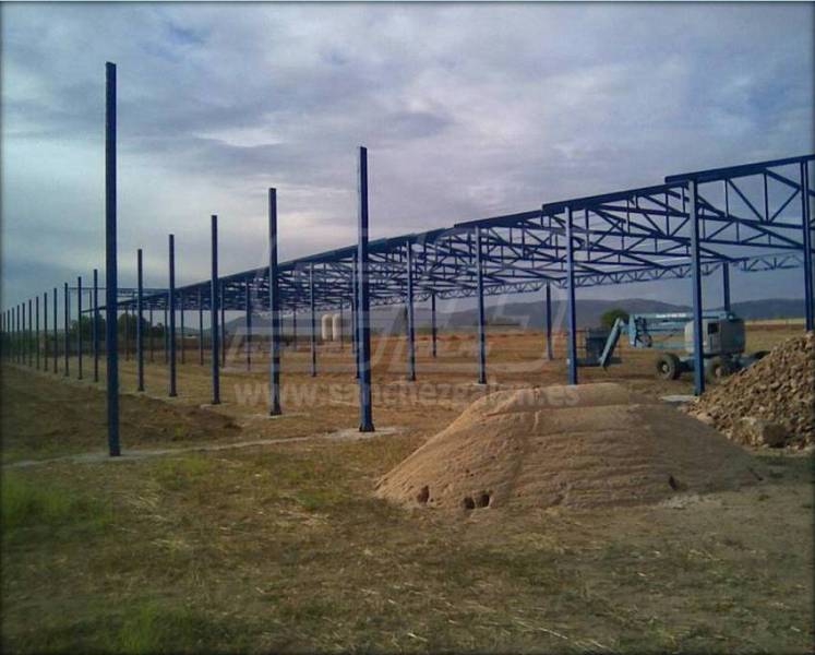 Estructura metálica nave ganadera