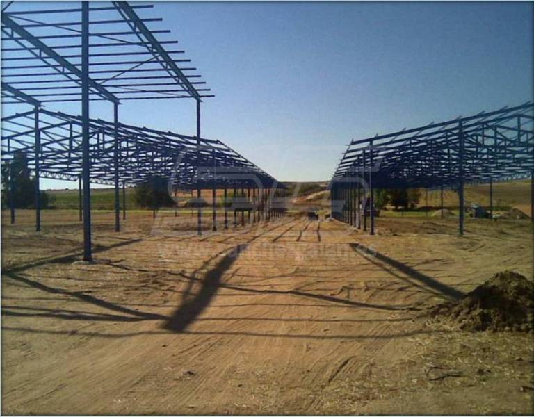 Estructura metálica nave ganadera