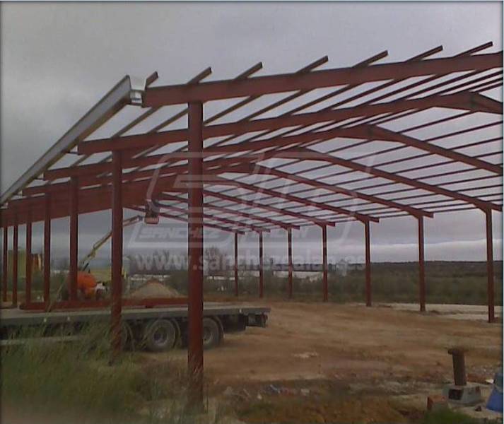 Estructura metálica nave ganadera