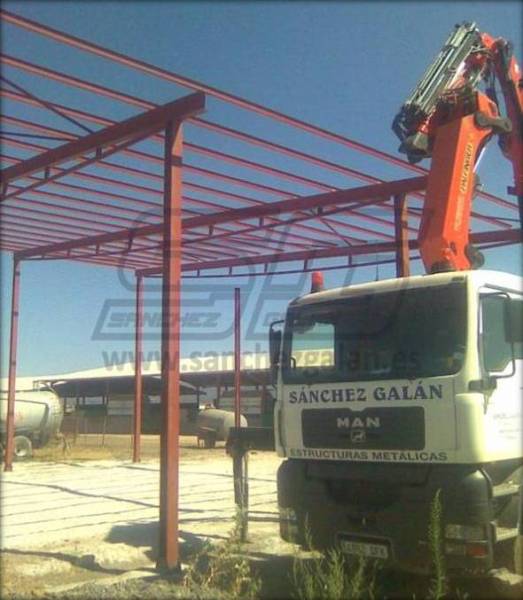 Estructura metálica nave ganadera
