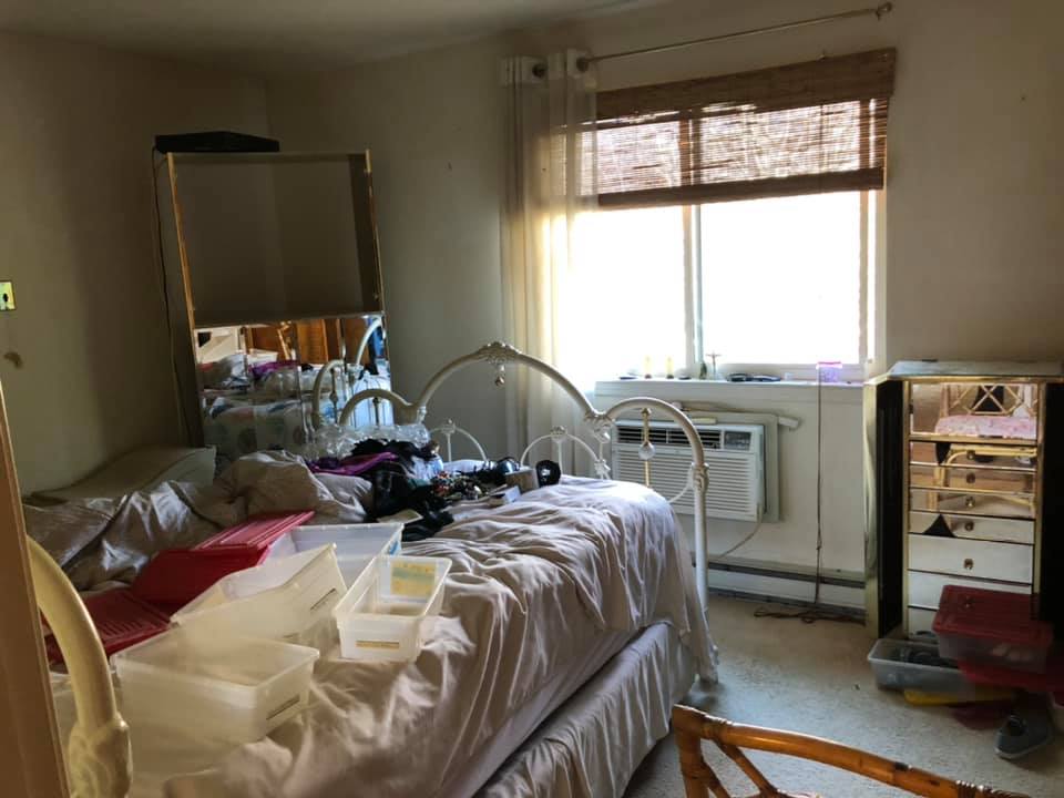 Bedroom With Junk — Medford, NJ — A&W Clean Out Service