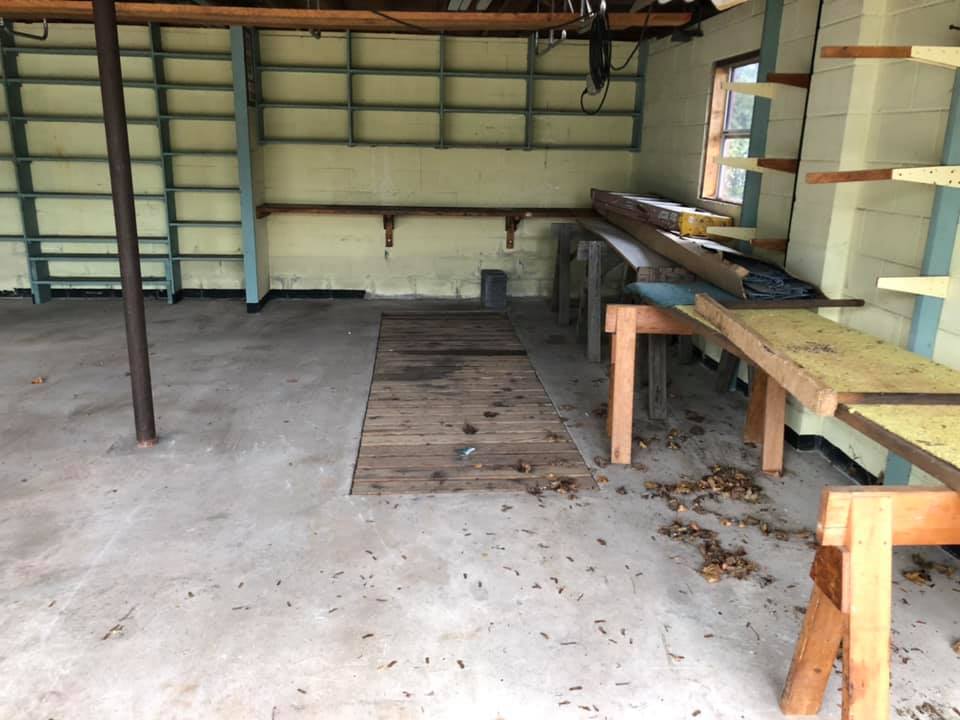 Garage During Clean Out — Medford, NJ — A&W Clean Out Service