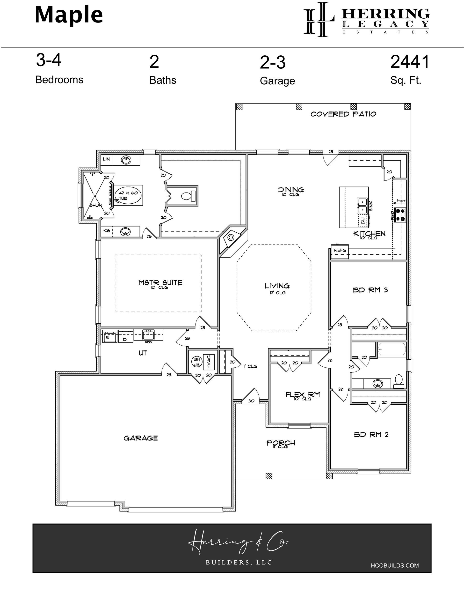 Floor plan of a house called 
