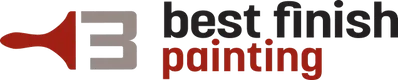 Best Finish Painting logo with red and gray stylized “B” and company name