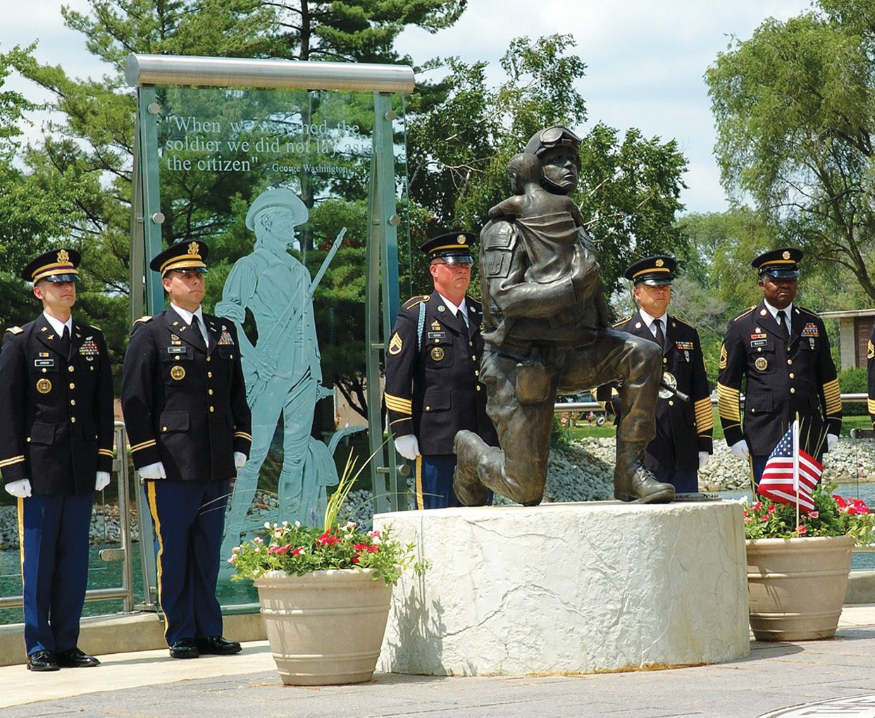 Washington Park Cemetery Veteran Memorial