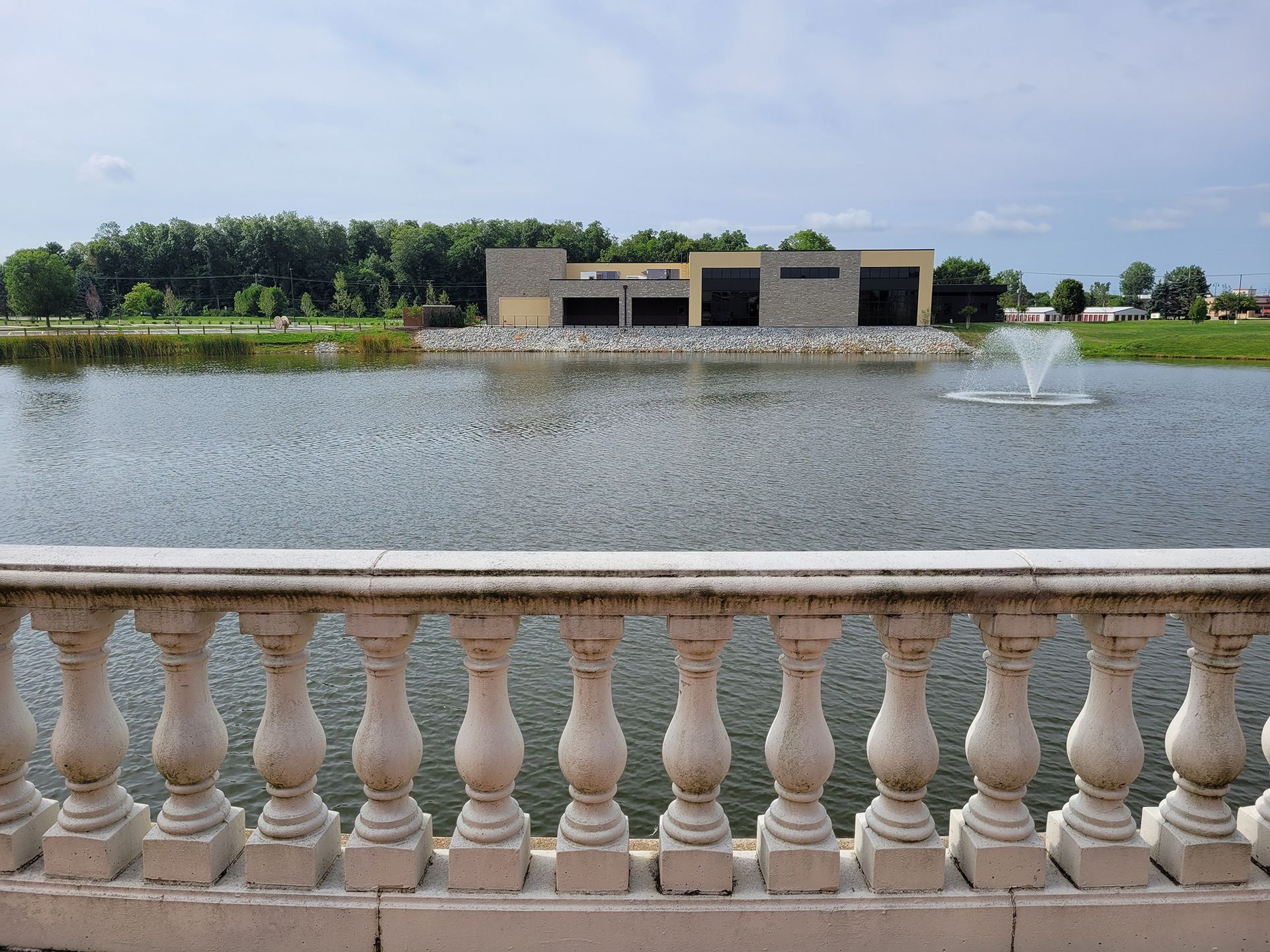 Prairie Waters Event Center Pond And Fountain