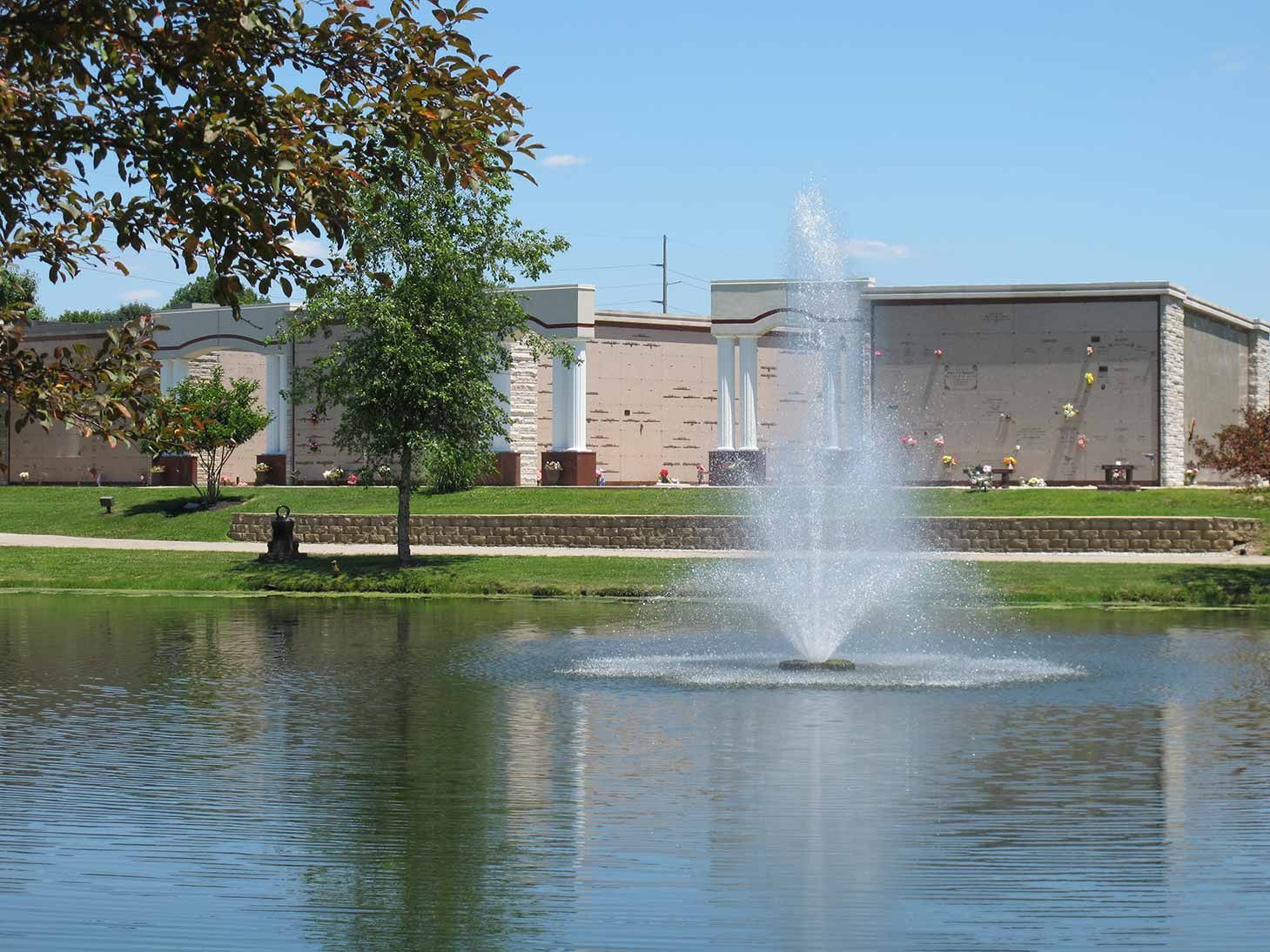 West Ridge Park Pond and Fountain