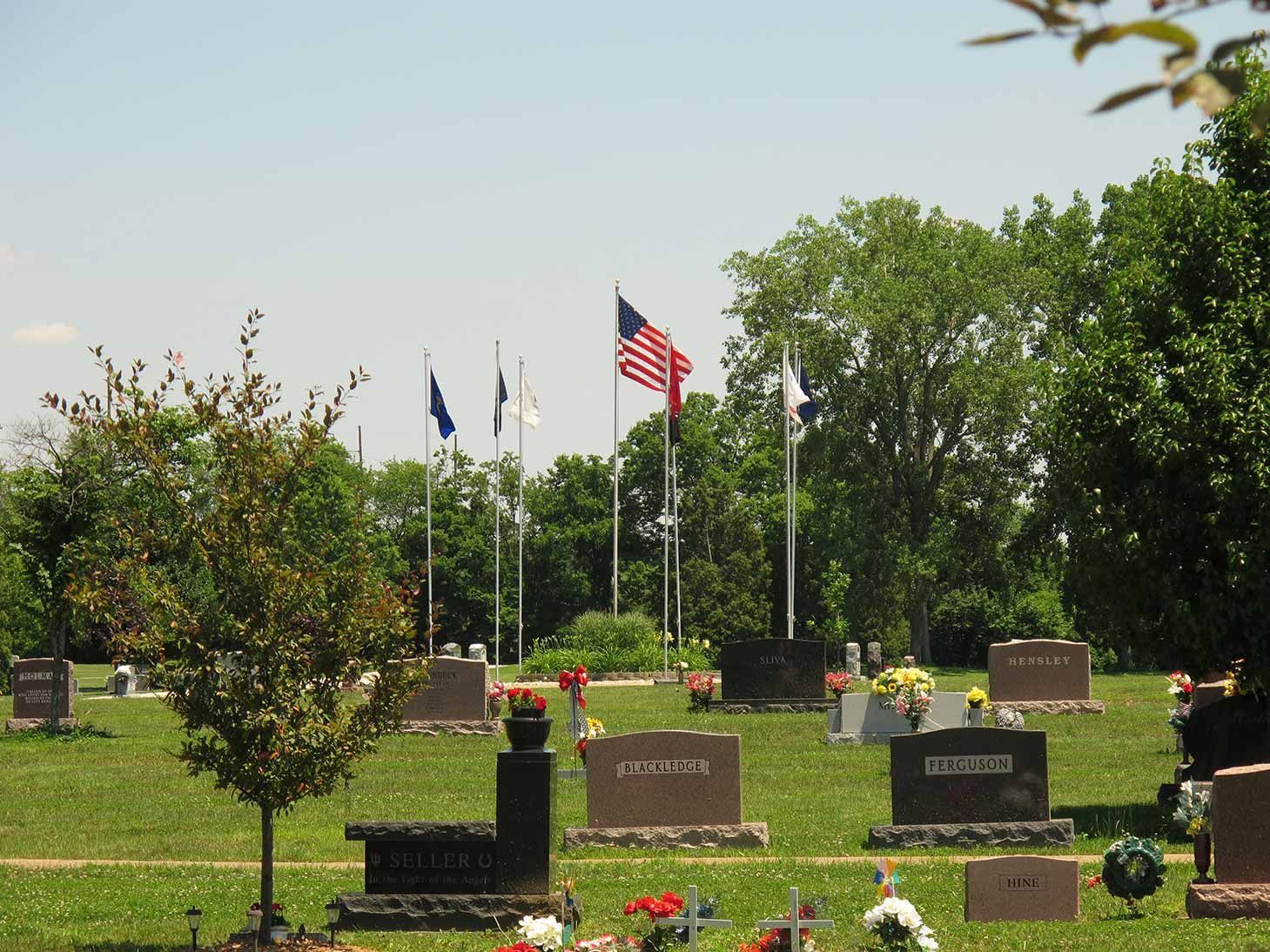 West Ridge Park Cemetery and Flags