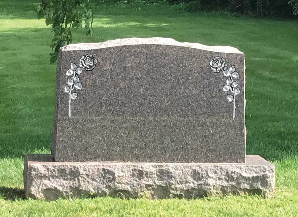 Washington Park Cemetery Granite Headstone