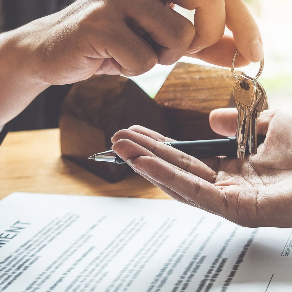 Rental Agreement handing keys
