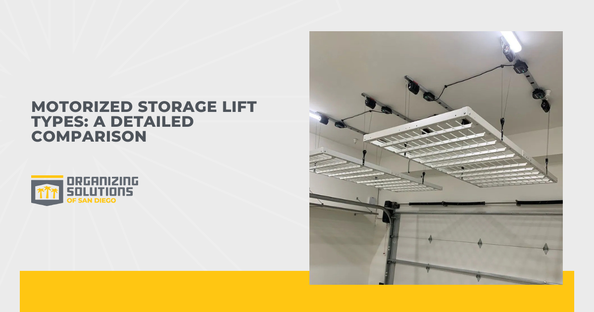 Motorized Storage Lift Types: A Detailed Comparison