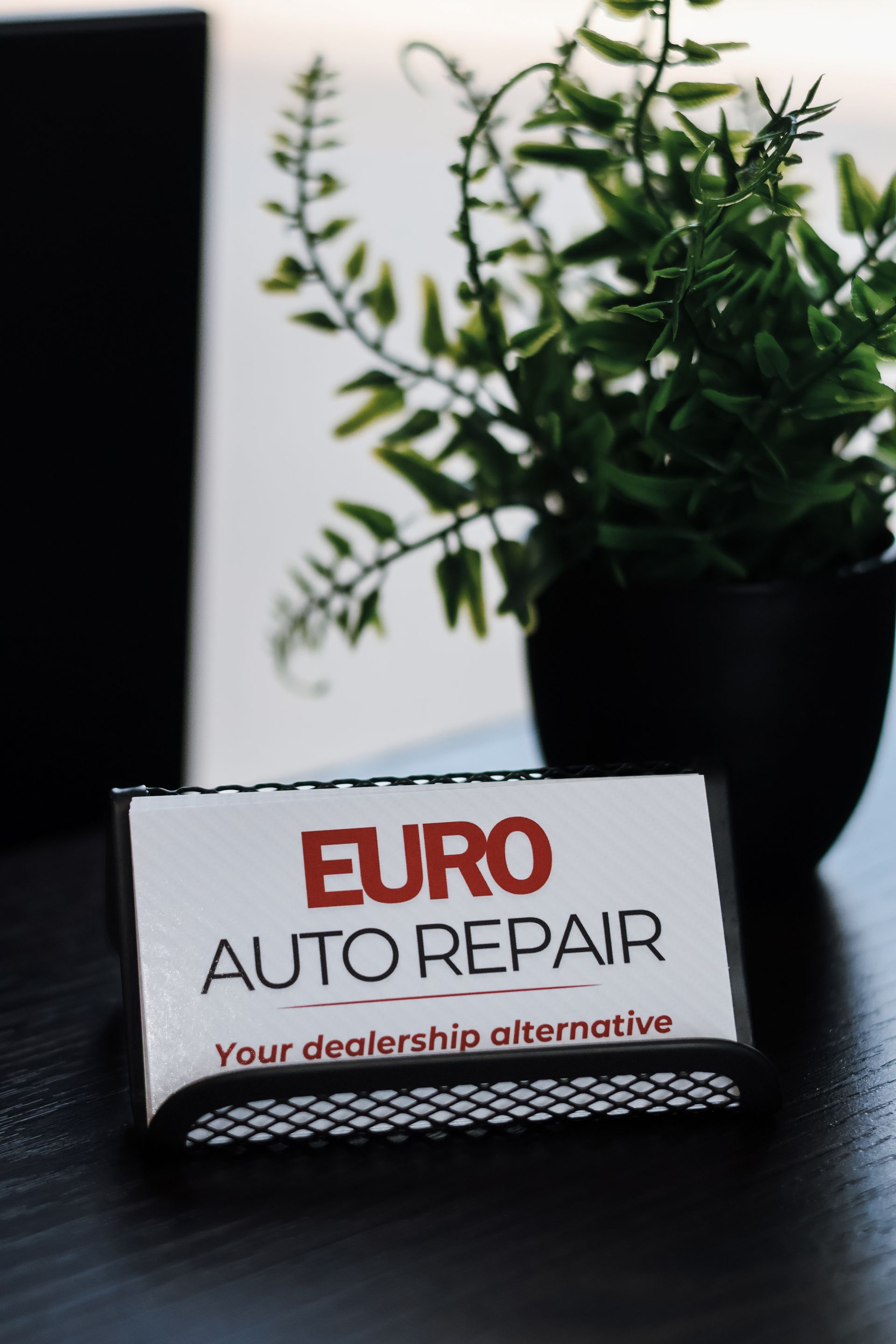 Business card holder with 