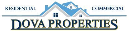 A logo for residential and commercial dova properties