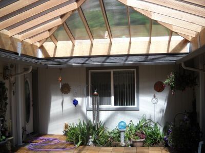 Patio attachment to house
