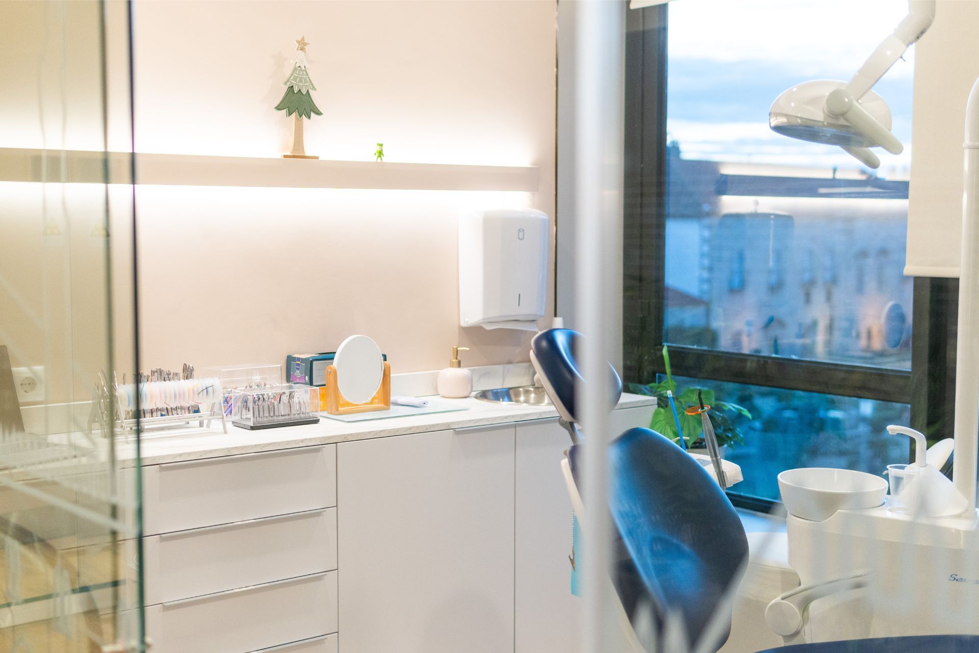 Gabinete dentário da Origem Dental Clinic com vista exterior