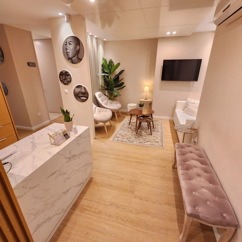 Sala de espera da Origem Dental Clinic
