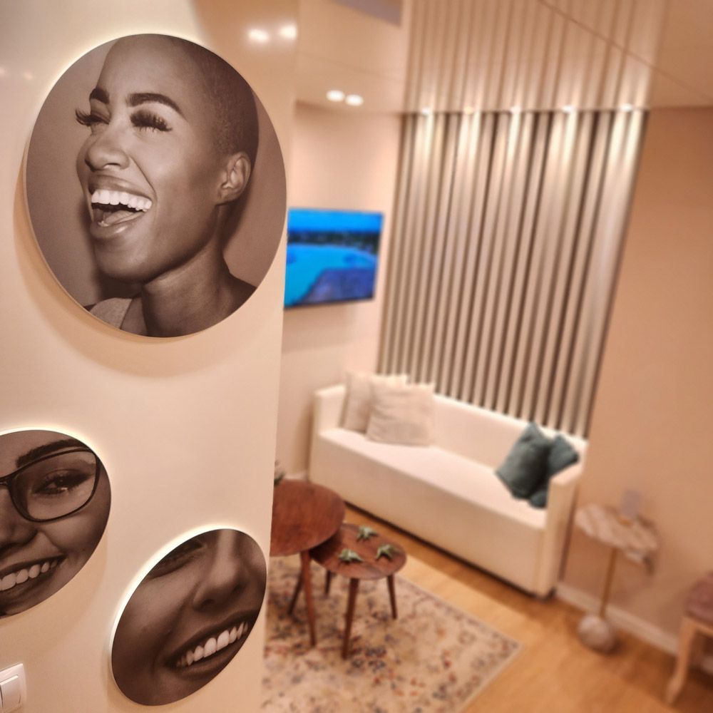 Sala de espera da Origem Dental Clinic
