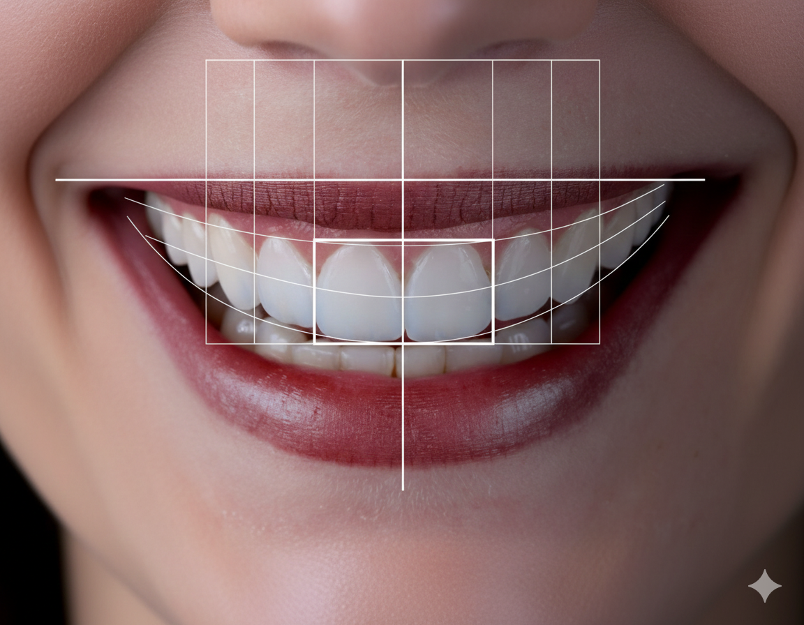Planeamento digital do sorriso em fotografia dentária
