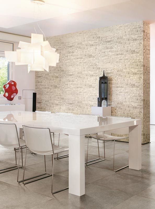 Rivestimento in pietra chiara