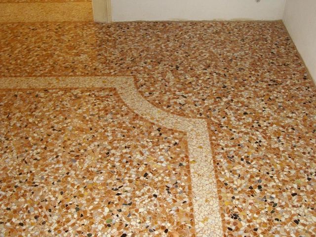 Dettaglio pavimento alla veneziana