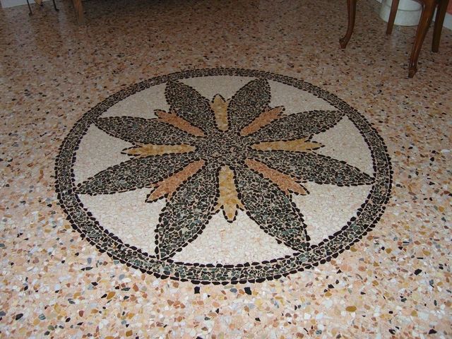 Decorazione pavimento alla veneziana