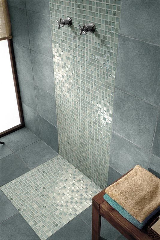 Box doccia a mosaico