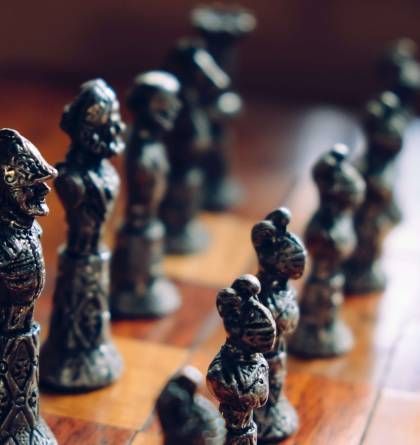 Chess Pieces Law Concept