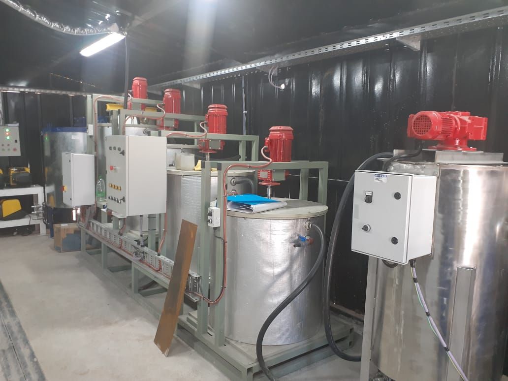 Sala de procesos – Primera y segunda carbonatación