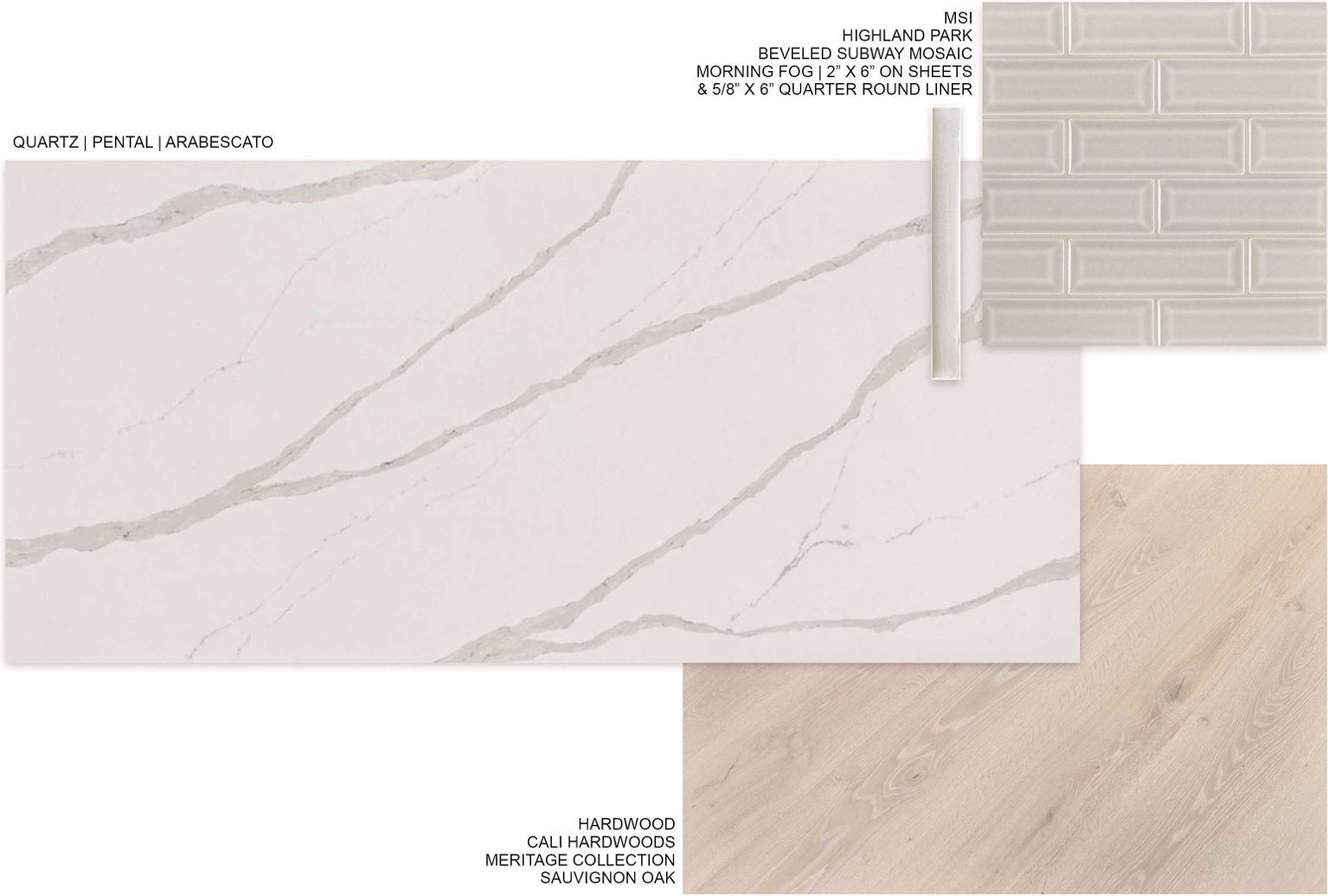 A collage of different types of tiles and wood.