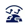 Blue icon depicting atmospheric pressure with arrows over the earth.