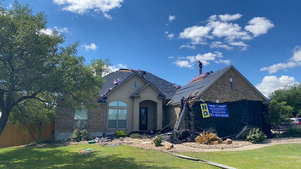 Roof replacement installation