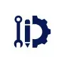 Blue wrench, pencil, and gear icon.
