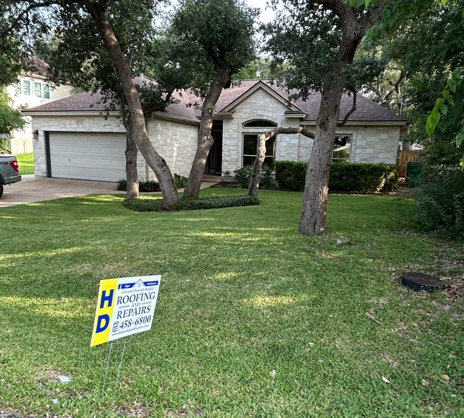 New roof installed in Austin TX by HD Roofing and Repairs