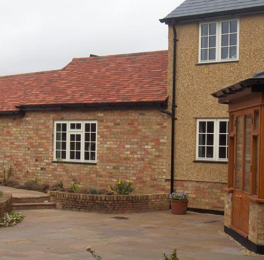 House and paving