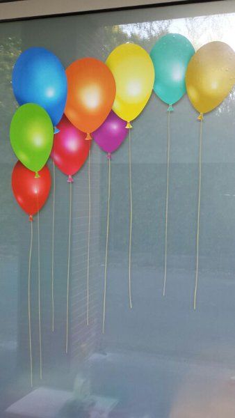 adesivo a forma di palloncini