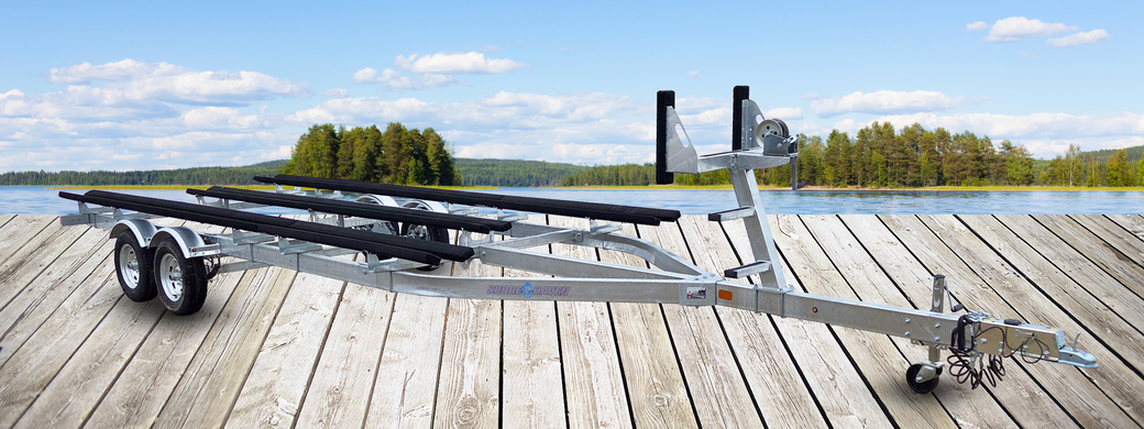 dual axle pontoon trailer