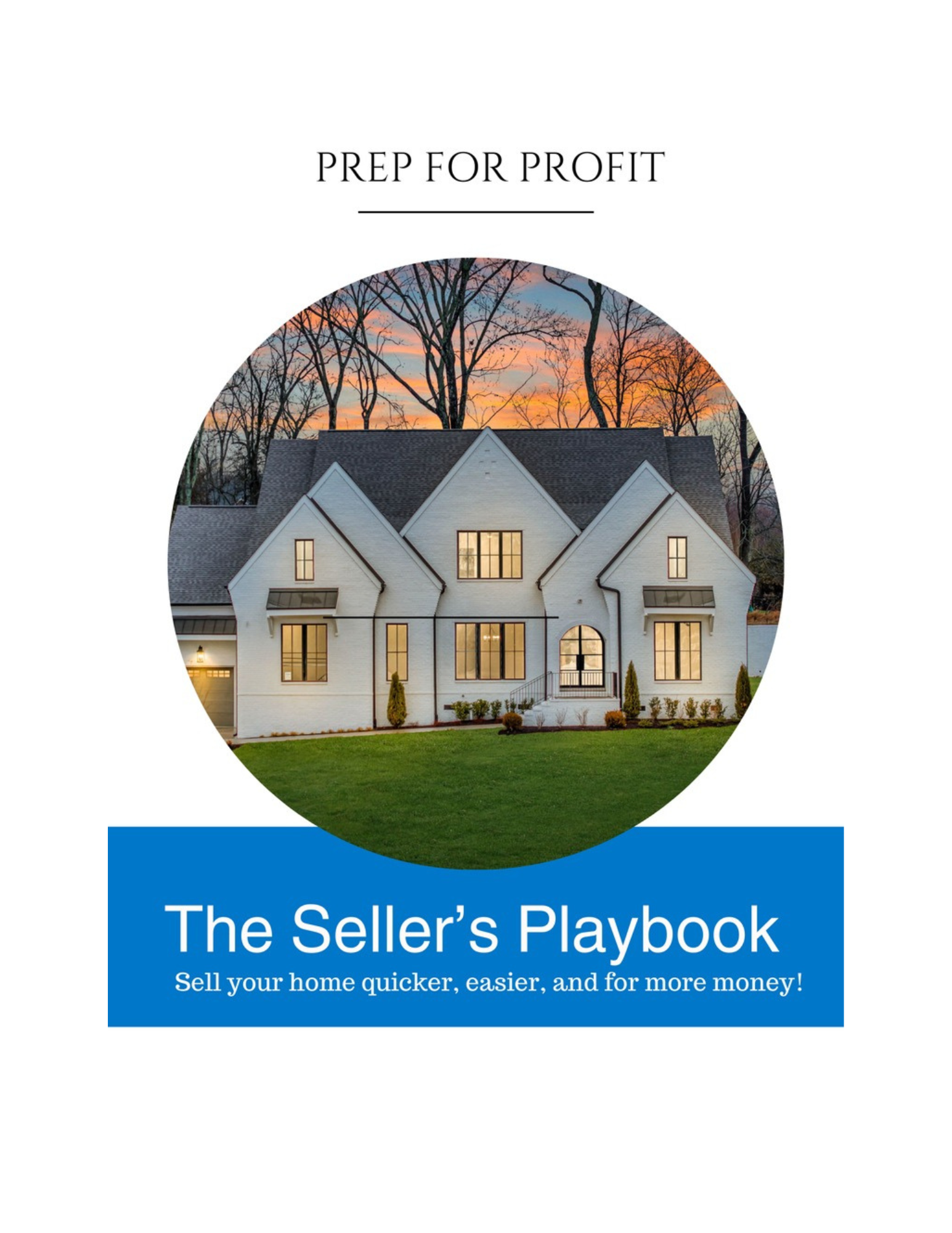 A white house is on the cover of the seller 's playbook