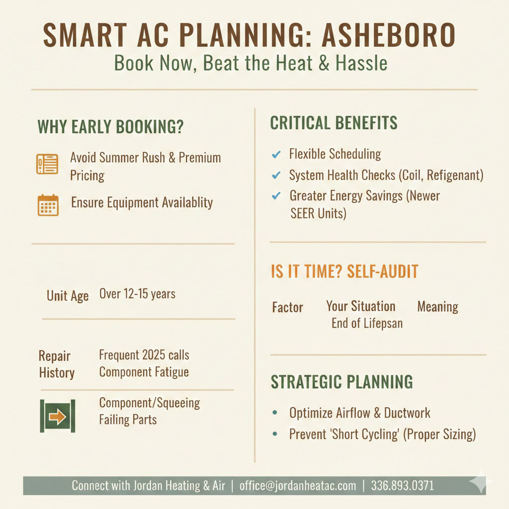 Professional AC installation Asheboro NC for a new energy efficient cooling system.