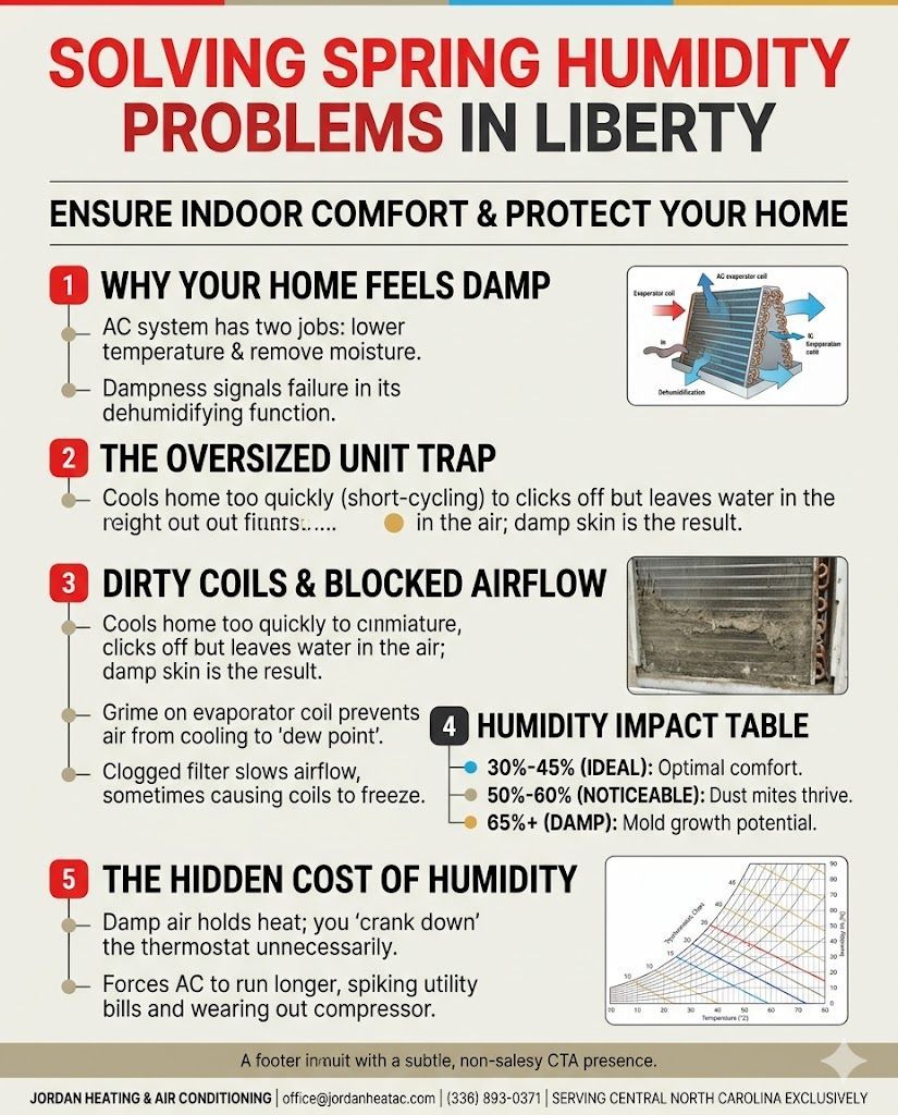 A digital hygrometer inside a home showing a humidity reading above 60 percent.
