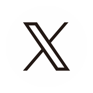 A black-and-white icon of the letter X, featuring a stylized, hollowed-out diagonal stroke, centered on a white background.