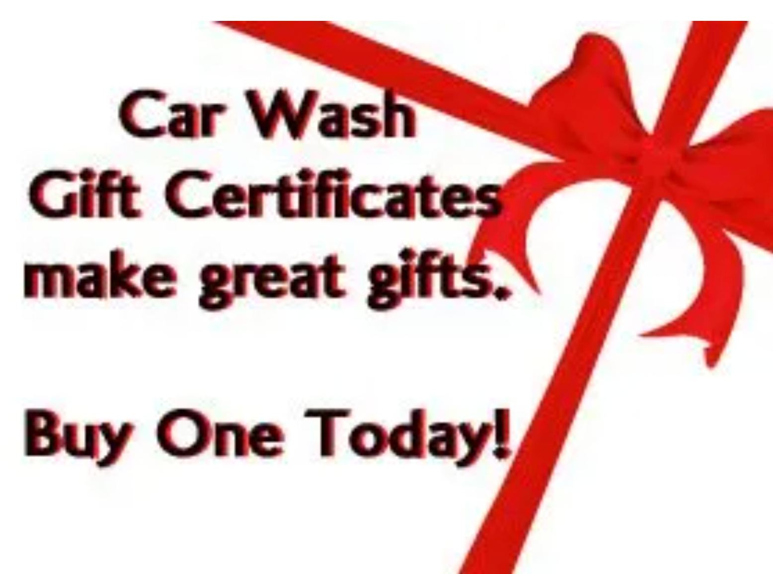 carwash gift certificates for Christmas