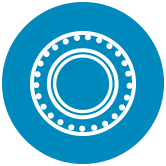 Blue Tire Icon