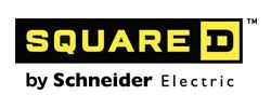 A square d by schneider electric logo on a white background