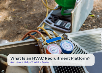 HVAC technician using tools on an air conditioning unit, with overlaid text reading 'What Is an HVAC