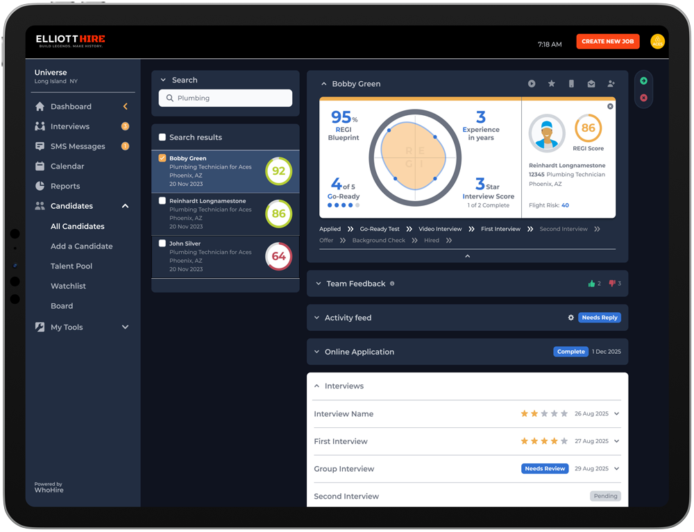 A fingerprint is being scanned on a purple background.