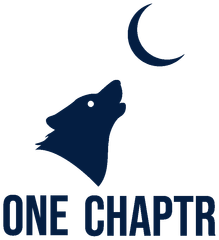 Silhouette of howling wolf under a crescent moon; 