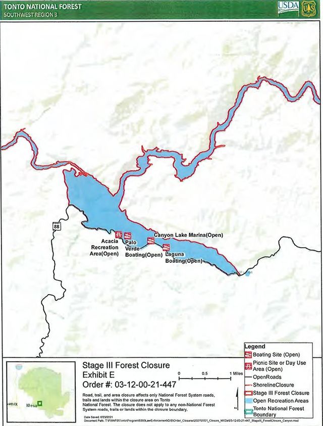 Tonto National Forest Map Pdf