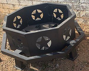 Red Stone Outdoor Fire Pit